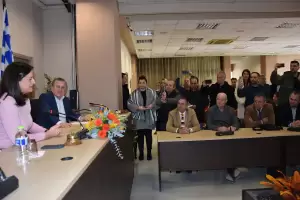 Συνάντηση του Δημάρχου Κατερίνης Ιωάννη Ντούμου με την Υπουργό Εσωτερικών Νίκη Κεραμέως