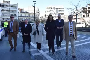 Συνάντηση του Δημάρχου Κατερίνης Ιωάννη Ντούμου με την Υπουργό Εσωτερικών Νίκη Κεραμέως