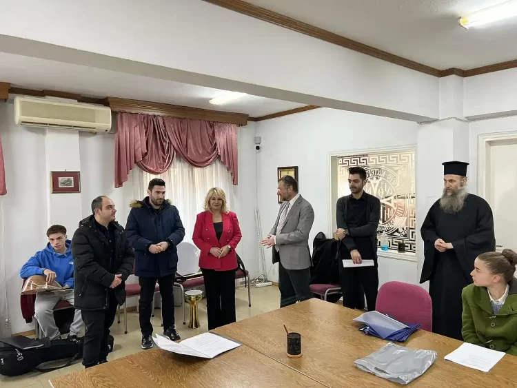 Η Υφυπουργός Ανάπτυξης Άννα Μάνη Παπαδημητρίου στη Σχολή Βυζαντινής Μουσικής της Ιεράς Μητροπόλεως Κίτρους