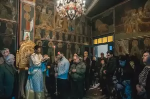 1η Εκκλησιαστική Λειτουργία στον Άγιο Φώτιο Κατερίνης (εικόνες)