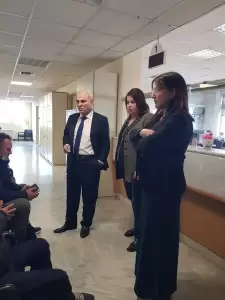 O Παναγιώτης Κοκκόρης, Υποδιοικητής του E ΕΦΚΑ στην Κατερίνη, επισκέφτηκε τη διεύθυνση E ΕΦΚΑ Πιερίας