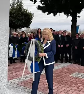 Άννα Μάνη – Παπαδημητρίου: Η θυσία των ηρώων της Κατερίνης αποτελεί φωτεινό φάρο υψηλών ιδανικών