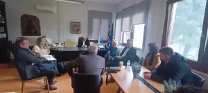 Δήμος Δίου Ολύμπου: Συνάντηση του Δημάρχου Βαγγέλη Γερολιόλιου με την Έλενα Σώκου