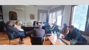 Δήμος Δίου Ολύμπου: Συνάντηση του Δημάρχου Βαγγέλη Γερολιόλιου με την Έλενα Σώκου