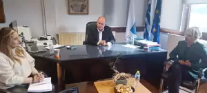 Δήμος Δίου Ολύμπου: Συνάντηση του Δημάρχου Βαγγέλη Γερολιόλιου με την Έλενα Σώκου