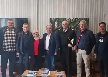Δήμος Δίου Ολύμπου: Συνάντηση του Βαγγέλη Γερολιόλιου με τον Λιμενάρχη Σκάλας Κατερίνης Θεμιστοκλή Αδαμίδη