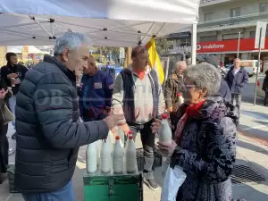 Κατερίνη: Με τα τρακτέρ στην κεντρική πλατεία της πόλης (εικόνες)