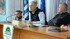 Ο πρώην ευρωβουλευτής του ΠΑΣΟΚ, Κώστας Χρυσόγονος, στο Λιτόχωρο