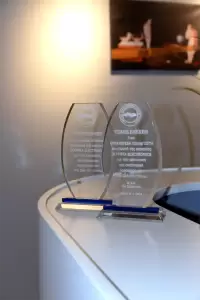 Βράβευση της Olympia Electronics A.e.  από το Σωματείο Επαγγελματιών Βόρειας Πιερίας