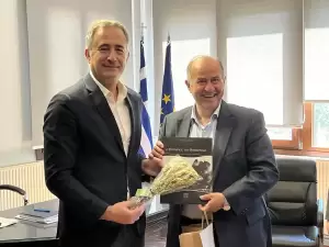 Δήμος Δίου Ολύμπου: Επίσκεψη του Υφυπουργού Εσωτερικών Στάθη Κωνσταντινίδη και συνάντηση με τον δήμαρχο Βαγγέλη Γερολιόλιο