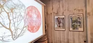 Εικαστικά έργα της Αγγελικής Σιάμου στο Λιτόχωρο συνοδεύουν την παρουσίαση της νέας επετειακής ετικέτας για το Κτήμα Κούρτη