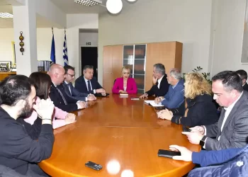 Επίσκεψη του Υφυπουργού Εσωτερικών, αρμοδίου για θέματα Μακεδονίας Θράκης στην Αντιπεριφερειάρχη Πιερίας