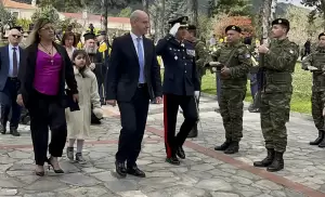 Ο Φώντας Μπαραλιάκος στους εορτασμούς της Εθνικής Επετείου στο Λιτόχωρο