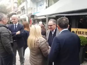 Κατερίνη: Επίσκεψη του Βασίλη Κοντοζαμάνη – Θα είναι υποψήφιος ευρωβουλευτής με τη Ν.Δ. (φωτορεπορτάζ)