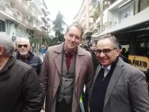Κατερίνη: Επίσκεψη του Βασίλη Κοντοζαμάνη – Θα είναι υποψήφιος ευρωβουλευτής με τη Ν.Δ. (φωτορεπορτάζ)