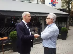 Κατερίνη: Επίσκεψη του Βασίλη Κοντοζαμάνη – Θα είναι υποψήφιος ευρωβουλευτής με τη Ν.Δ. (φωτορεπορτάζ)