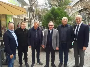 Κατερίνη: Επίσκεψη του Βασίλη Κοντοζαμάνη – Θα είναι υποψήφιος ευρωβουλευτής με τη Ν.Δ. (φωτορεπορτάζ)