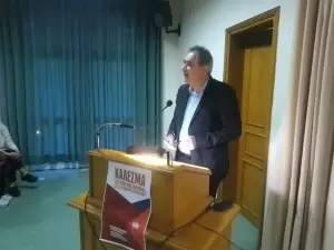 Κατερίνη: Ο βουλευτής του ΚΚΕ Γιάννης Δελής στην Εκάβη