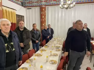 Η κοπή πίτας του συλλόγου προσκυνητών Αγίου Όρους «Παναγία η Πορταϊτισσα» της Ιεράς Μητρόπολης Κατερίνης