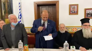 Η κοπή πίτας του συλλόγου προσκυνητών Αγίου Όρους «Παναγία η Πορταϊτισσα» της Ιεράς Μητρόπολης Κατερίνης