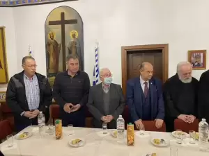 Η κοπή πίτας του συλλόγου προσκυνητών Αγίου Όρους «Παναγία η Πορταϊτισσα» της Ιεράς Μητρόπολης Κατερίνης