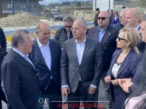 Περιφερειακή Οδός Κατερίνης: Η τελετή παράδοσης σε κυκλοφορία (εικόνες και βίντεο – συνεχής ενημέρωση)