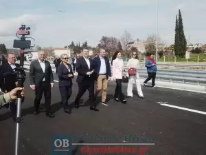 Περιφερειακή Οδός Κατερίνης: Η τελετή παράδοσης σε κυκλοφορία (εικόνες και βίντεο – συνεχής ενημέρωση)