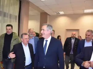 Συνάντηση του Δημάρχου Κατερίνης, Ιωάννη Ντούμου, με τον Υφυπουργό Εσωτερικών Στάθη Κωνσταντινίδη