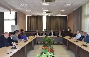 Συνάντηση του Δημάρχου Κατερίνης, Ιωάννη Ντούμου, με τον Υφυπουργό Εσωτερικών Στάθη Κωνσταντινίδη