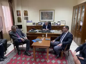 Ο Υφυπουργός Υποδομών και Μεταφορών Νίκος Ταχιάος στην Κατερίνη – Συνάντηση για τα έργα στην Εθνική Οδό