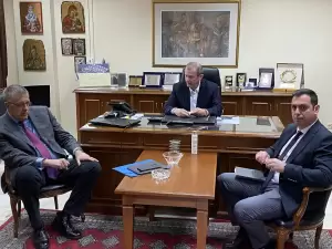 Ο Υφυπουργός Υποδομών και Μεταφορών Νίκος Ταχιάος στην Κατερίνη – Συνάντηση για τα έργα στην Εθνική Οδό