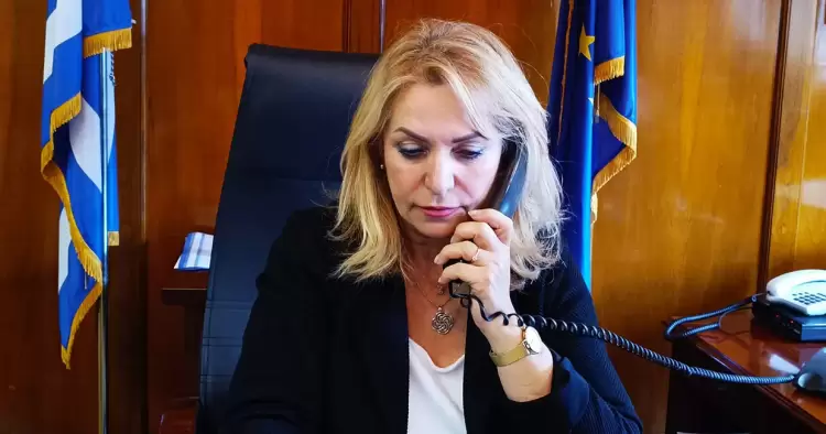 Δήλωση της Υφυπουργού Ανάπτυξης για τη φωτιά στα Πιέρια Όρη