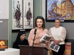 Εγκαινιάστηκε η ατομική έκθεση του καλλιτέχνη, Συμεών Δερμεντζίδη