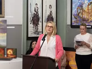 Εγκαινιάστηκε η ατομική έκθεση του καλλιτέχνη, Συμεών Δερμεντζίδη