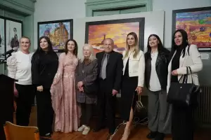 Εγκαινιάστηκε η ατομική έκθεση του καλλιτέχνη, Συμεών Δερμεντζίδη