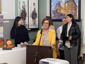 Εγκαινιάστηκε η ατομική έκθεση του καλλιτέχνη, Συμεών Δερμεντζίδη