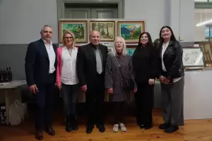 Εγκαινιάστηκε η ατομική έκθεση του καλλιτέχνη, Συμεών Δερμεντζίδη