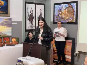 Εγκαινιάστηκε η ατομική έκθεση του καλλιτέχνη, Συμεών Δερμεντζίδη