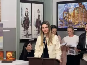 Εγκαινιάστηκε η ατομική έκθεση του καλλιτέχνη, Συμεών Δερμεντζίδη