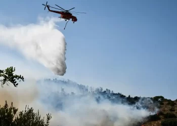 Πιερία: Σε εξέλιξη η μεγάλη φωτιά στα Πιέρια Όρη – Από νωρίς το πρωί επιχειρεί ελικόπτερο (upd) – (εικόνες)