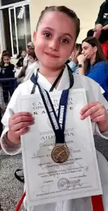 Χρυσό η 7χρονη Αναστασία Μυρωτή του Γ.Α.Σ Ολύμπιου Μαχητή