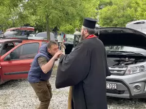 Αγιασμός οχημάτων στην γιορτή του Αγίου Χριστοφόρου προστάτη των οδηγών