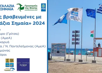 Δήμος Δίου Ολύμπου: Επτά ακτές τιμήθηκαν για 4η χρονιά με «Γαλάζια Σημαία»