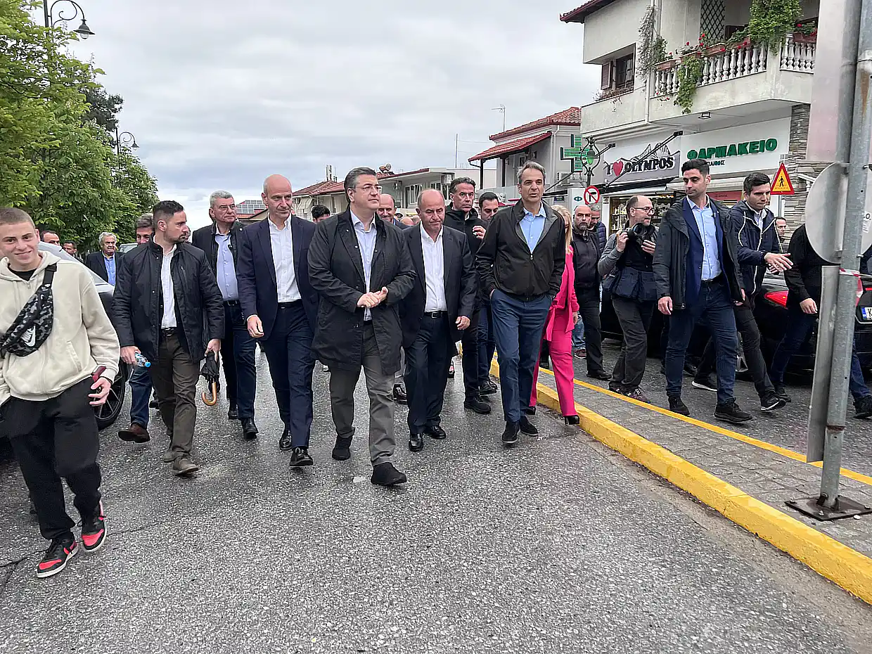 Επίσκεψη του Πρωθυπουργού Κυριάκου Μητσοτάκη στον Δήμο Δίου Ολύμπου