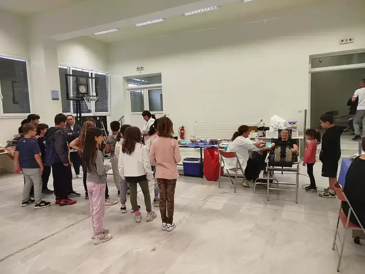 Ημέρα εθελοντικής αιμοδοσίας στο 19ο Δημοτικό Σχολείο Κατερίνης.