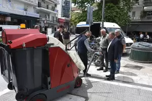 Κατερίνη: Με δύο χειροκίνητα ηλεκτρικά σάρωθρα ενισχύεται ο Δήμος