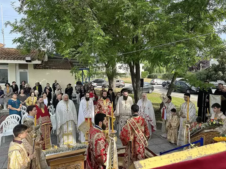 Η Πανήγυρις του τοπικού  Αγίου Μελέτιου στην νεόδμητη ενορία του