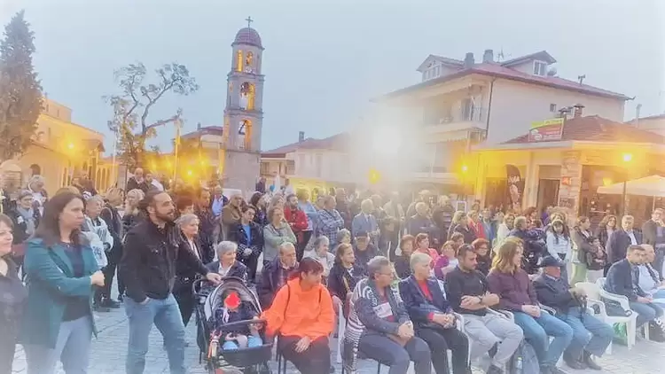 Σεμίνα Διγενή και Κώστας Ιντζές στη συγκέντρωση του ΚΚΕ