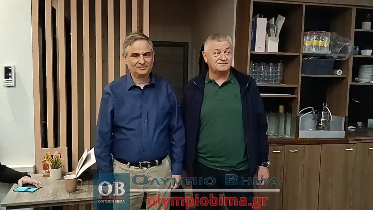 Στην Κατερίνη ο πρώην υπουργός και υποψήφιος Ευρωβουλευτής του ΠΑΣΟΚ Φίλιππος Σαχινίδης