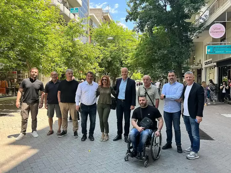 Στην Κατερίνη ο υποψήφιος ευρωβουλευτής με τη Νέα Δημοκρατία, Πύρρος Δήμας Στην Κατερίνη ο υποψήφιος ευρωβουλευτής με τη Νέα Δημοκρατία, Πύρρος Δήμας